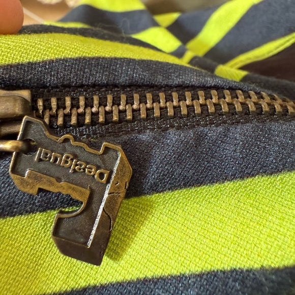 Desigual Striped Green and Black Dress - Picture 4 of 11